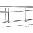 Rack Com Painel Arizona 2.2 1p Branco Brilho - Moveisaqui