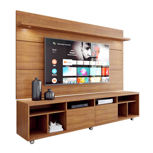 Rack Com Painel Arizona 2.2 1t Ipê - Moveisaqui