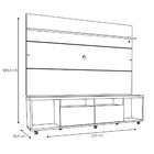 Rack Com Painel Arizona 2.2 Branco Brilho - Moveisaqui