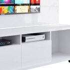 Rack Com Painel Arizona 2.2 Branco Brilho - Moveisaqui