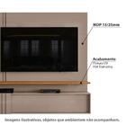 Rack Com Painel Atena Para Tv De 65 Pol Fendi Natural
