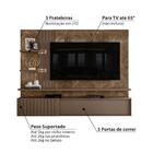 Rack Com Painel Atena Para Tv De Até 65 - Imperial/sépia