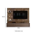 Rack Com Painel Atena Para Tv De Até 65 - Imperial/sépia