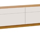 Rack Com Painel Classic 2g 1.4 Nature Com Off White - Imcal M