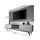 Rack Com Painel Classic 2g 1.8 Com Led Freijó Com Off White -