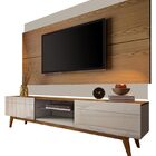 Rack Com Painel Classic 2g 1.8 Freijó Com Off White - Imcal M