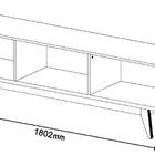 Rack Com Painel Classic 2g 1.8 Nature Com Off White - Imcal M