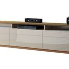 Rack Com Painel Classic +3g 1.8 Com Led Freijó Com Off White