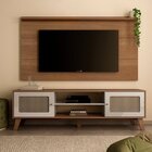 Rack Com Painel Com Suporte Para Tv Até 60 Polegadas 153cmx18