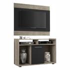 Rack Com Painel De Tv Até 43" Show Notável - Carvalho/preto