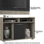 Rack Com Painel De Tv Até 43" Show Notável - Carvalho/preto