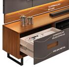 Rack Com Painel De Tv Até 75 Polegadas Com Led Cinza Urbano F