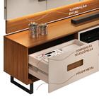 Rack Com Painel De Tv Até 75 Polegadas Com Led Off White Frei