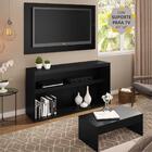 Rack Com Painel E Suporte P/tv Até 50" Com Mesa De Centro Atu