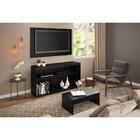 Rack Com Painel E Suporte P/tv Até 50" Com Mesa De Centro Atu