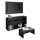 Rack Com Painel E Suporte P/tv Até 50" Com Mesa De Centro Atu