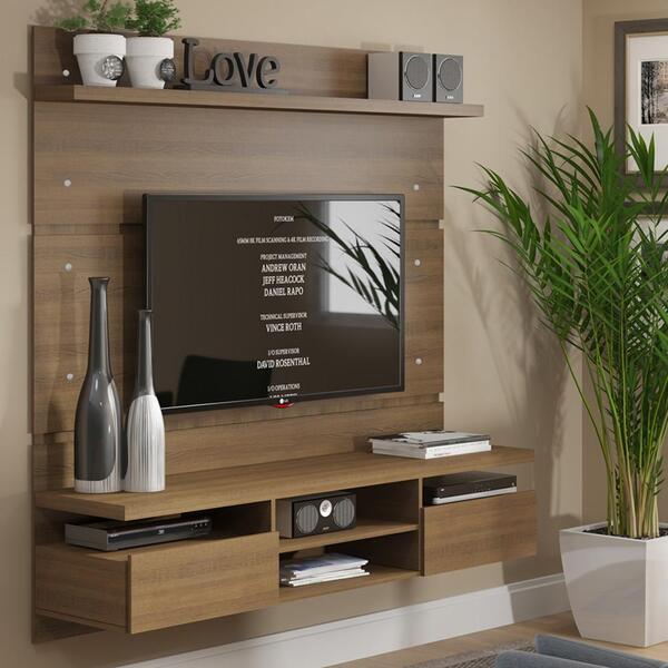 Rack Com Painel E Suporte Para Tv Até 65 Polegadas Madesa Moscou 160 Cm ...