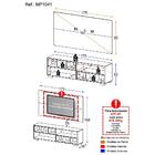 Rack Com Painel E Suporte Tv 65" Com Nichos E Pés Jazz Multim