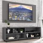 Rack Com Painel E Suporte Tv 65" Com Nichos E Rodízios Jazz M