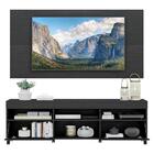 Rack Com Painel E Suporte Tv 65" Com Rodízios E Espelho Londr