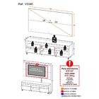 Rack Com Painel E Suporte Tv 65" Com Rodízios Londres Multimó