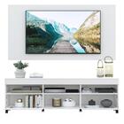 Rack Com Painel E Suporte Tv 65" Com Rodízios Londres Multimó