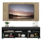 Rack Com Painel E Suporte Tv 65" Com Rodízios Londres Multimó