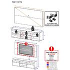 Rack Com Painel E Suporte Tv 65" Flórida Multimóveis V3112