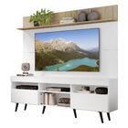 Rack Com Painel E Suporte Tv 65" Madri Multimóveis Branco/rus