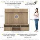 Rack Com Painel E Suporte Tv 65" Madri Multimóveis V3366