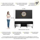 Rack Com Painel E Suporte Tv 65" Retrô Com Espelho Flórida Mu