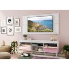 Rack Com Painel E Suporte Tv 65" Retrô Com Espelho Londres Mu