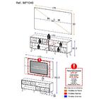 Rack Com Painel E Suporte Tv 65" Retrô Com Nichos Jazz Multim