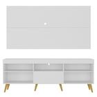 Rack Com Painel E Suporte Tv 65" Retrô Flórida Up Multimóveis
