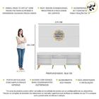 Rack Com Painel E Suporte Tv 65" Retrô Flórida Up Multimóveis
