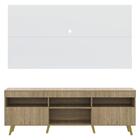 Rack Com Painel E Suporte Tv 65" Retrô Londres Multimóveis V3