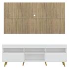 Rack Com Painel E Suporte Tv 65" Retrô Londres Multimóveis V3