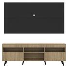 Rack Com Painel E Suporte Tv 65" Retrô Londres Multimóveis V3