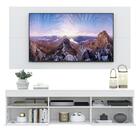 Rack Com Painel E Suporte Tv 65" Suspenso Com Espelho Londres