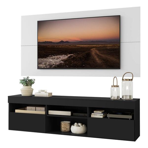 Rack Com Painel E Suporte Tv 65" Suspenso Londres Multimóveis