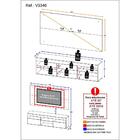 Rack Com Painel E Suporte Tv 65" Suspenso Londres Multimóveis