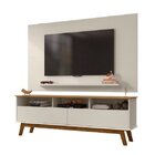 Rack Com Painel Elegant Para Tv Até 65 Polegadas Pés De Madei