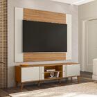 Rack Com Painel Extensivel Para Tv 70 Pol Nature Off White Pl