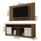 Rack Com Painel Firenze Para Tv Até 50" Valdemóveis Ipê/off-w