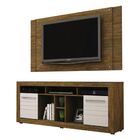 Rack Com Painel Firenze Para Tv Até 50" Valdemóveis Ipê/off-w