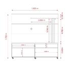 Rack Com Painel Frizz Para Tv De 65 Pol Off White Natural