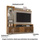 Rack Com Painel Frizz Prime Para Tv De 55 Pol Natural Fendi