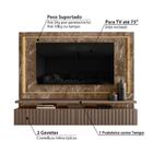 Rack Com Painel Gaia Para Tv De 75 Pol Imperial Sépia