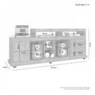 Rack Com Painel Gurupi Para Tv 42 Polegadas Jcm Movelaria Cac