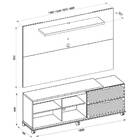 Rack Com Painel Harmony Para Tv Até 55 Polegadas Caemmun
